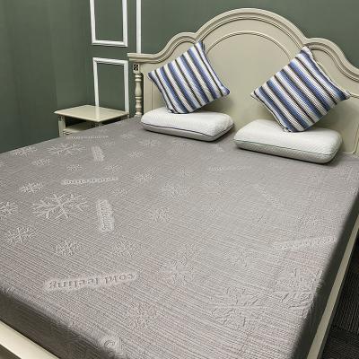 China 2022 Memory Good Selling Knitted Jacquard Mattress Fabric With Cooling Fiber For Cooling Fiber for sale