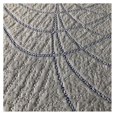 China Breathable High Quality 100% Polyester Knitted Jacquard Fabric Mattress Ticking Fabric for sale