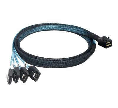 China PC Oikwan STR HD Mini SAS SFF-8643 to 4SATA Cable for sale