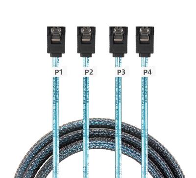 China New Product Mini Computer SAS Cable 4SATA ​​To 4SATA ​​Cable For Computer Server Use for sale