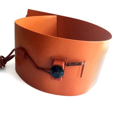 China Machinery Repair Shops 20 Liter 12v 110v Silicone Rubber Pad Oil Drum Heater for sale