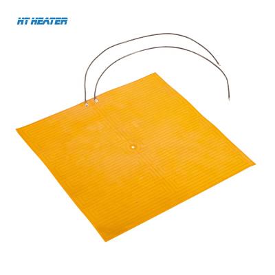 China Hongtai 3v 10w Thin Aluminum Polyimide Film Heater Kapton Etched Heating Element for sale