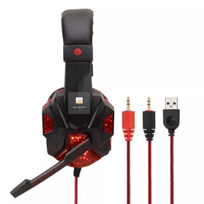 China High Quality Earphone Headset OEM Game LED SY830 Gamer Waterproof Cool Sports Headphones For PC for sale