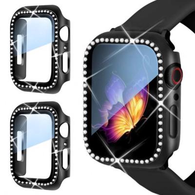 China Hot Selling Flashing 6 Series Diamond Watch Case For Apple Sports Fanshion SKYLET Watch Case 5 4 3 for sale