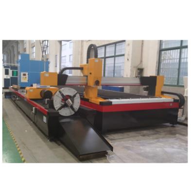 China Laser CUTTER 1000w 1KW 2000W 2KW 3000W 3kw integrated 2 in 1 machine cut both steel metal tube pipe fiber laser cutter for sale