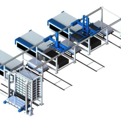 China Laser CUTTING loading and unloading system for CNC fiber metal laser cutting machine for sheet metal for sale