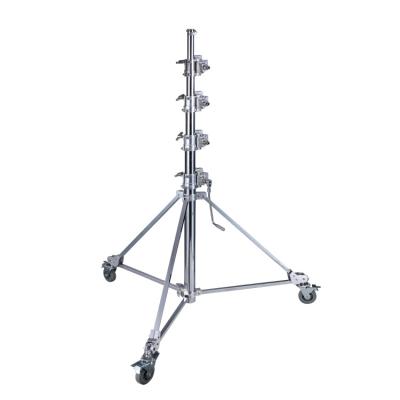 China High Heavy Duty Video Camera 6.1M Stainless Steel Camera Accessories Photography Studio Light Stand Shooting Tripod for sale