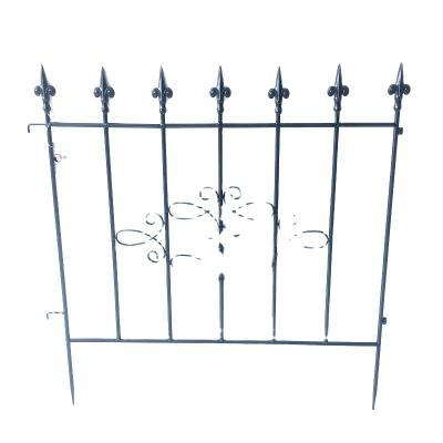 China Easily Assembled Hot Selling Black Metal Garden Trellis Plant Support Trellis Wall Trellis for sale