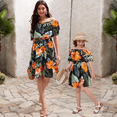 China Wholesale Price QUICK DRY Family Matching Hawaiian Suit One 4 Vacation Travel Home Decoration Shirt Suit Dress Family for sale