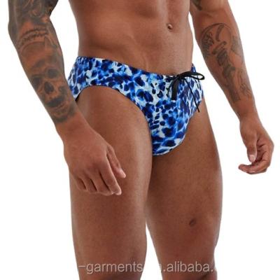 China Wholesale 100% Nylon Hot Gay Gay Plus Size Bikini Sexy Men's Thong Swimwear Bath Briefs In Tropical Copy for sale