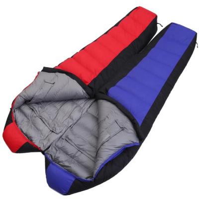 China Wholesale Portable Ultralight Filling White 3000g Duck Down Sleeping Bag Camping Adults Outdoor Sleepingbags for sale