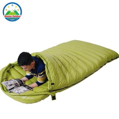 China MP Ultralight Double Sleeping Bag 1000g (2.2lb) Windproof Goose Down Fill Lovers Sleep Outdoor Camping Cold Weather for sale