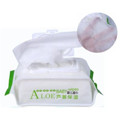 China Cleansing Weakly Acid pH Skin Friendly Baby Wet Cloth With Aole Vera Wet Cloth for sale