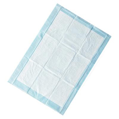 China Heavy Absorbency Plain Weave Underpads Quilted Fluff Polymer Disposable Nursing Underpad for sale