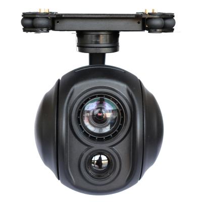 China Hot Sale NIGHT VISION 3 Axis Thermal Imaging Gimbal With 18x Pseudo Zoom Camera Color Switch for sale