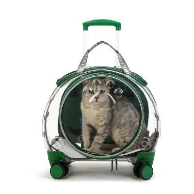 China 2022 New Design Fancy New Fashion Luxury Transparent Stored Outdoor Cat Puppy Dog Pet Backpack Bag Stroller Carrier for sale