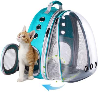 China 2022 New Design Luxury Expandable Breathable Outdoor Travel Transparent Space Capsule Stocked Cat Puppy Dog Backpack Bag for sale