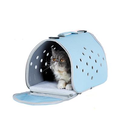 China 2022 New Design Mesh Eva Outdoor Travel Cat Puppy Portable Breathable Pet Stored Carry Bag for sale