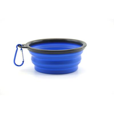 China Online Hot Selling Cat Dog Out Travel Food Collapsible Water Bowl Portable Stocked Pet Bowl for sale