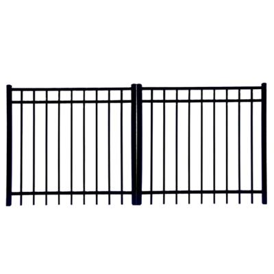 China Easily Assembled Aluminum Flat Surface Fencing For Garden Yard Balcony Deck Using Modern Fence for sale