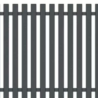 China Easily Assembled Aluminum Slat Fence Metal Vertical Or Horizontal Fence Modern Fence For Garden for sale