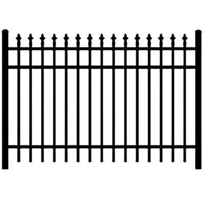 China Easily Assembled Safety Ground Yard Spear Heads Sharped Top Safety Aluminum Panel Barrier Black White Green Color for sale