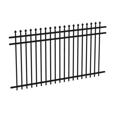 China Easily Assembled Garden Ground Yard Pool Spear Points USA Fence Sharped Top Security Aluminum Panel Black White Green Color for sale