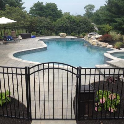 China Easily Assembled National Securities Metal Swim Barrier Pool Barrier Pool Security Metal Aluminum Barrier for sale