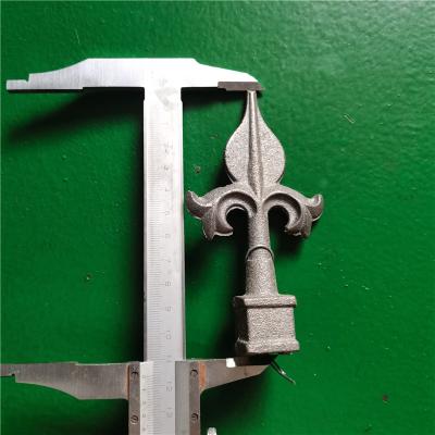 China Easily Assembled Cast Iron Spearhead For Wrought Iron Fence Wrought Iron Decorative Fittings for sale