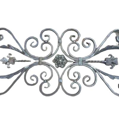 China Easily Assembled Decorative Parts of Wrought Iron Door Ornaments for Wrought Iron Door Window Railing Decoration Components for sale