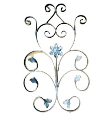 China Easily Assembled Decorative Wrought Iron Gate Element Panels for Wrought Iron Gate Railing or Fence Decoration Ornament for sale