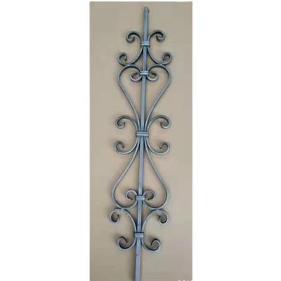 China Easily Assembled Wrought Iron Stair Decorative Parts Wrought Parts for Balustrade or Window Fence Decoration Ornament for sale