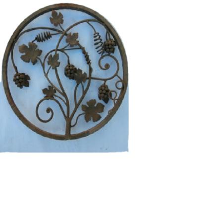 China Easily Assembled Wrought Iron Rosettes Wrought Element For Balustrade Or Window Fence Decoration Ornament for sale