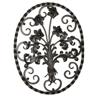 China Easily Assembled Decoration Forged Panels For Wrought Iron Fence Or Gate for sale