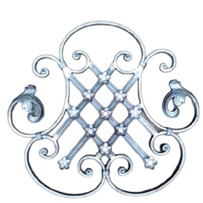 China Easily Assembled Wrought Iron Decoration Ornaments for Gate and Fence for sale