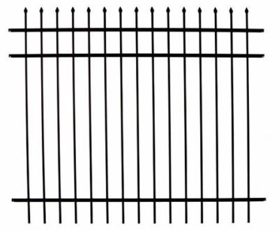 China Easily Assembled Residential Ornamental Metal Fence With High Security Decorative Wrought Iron Fence For Wholesales for sale