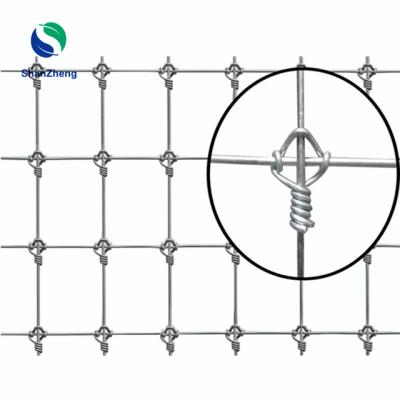 China Easily Assembled Hinged Joint Galvanized Wire Mesh Netting Deer Fencing Mesh Roll Fixed Knot Cattle Sheep Field Farm Fence for sale