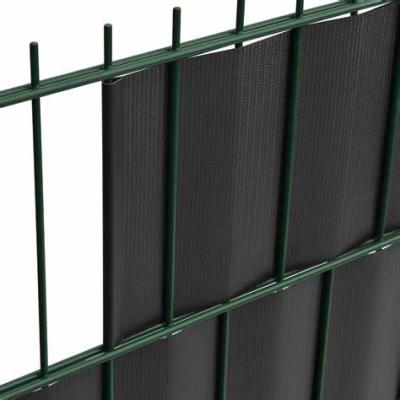 China UV Barrier 100% PVC Tape Tarpaulin Screen For 2D Double Wire Welded Mesh Fence Panels For Germany Poland Market for sale