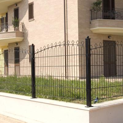 China Easily Assembled Wave Arco+Wave Bars Easily Assembled Exterior Bars Deco Arco Panels Fence Mesh Decoration Modern Garden Yard Fence Gate for sale