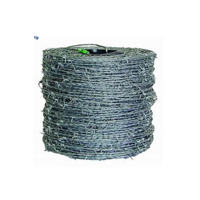 China Steel Wire Security Mesh Barbs Hot Dipped Galvanized Barbed Wire Farm Fence System Support Wire for sale