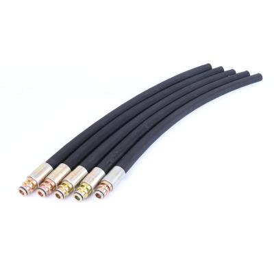 China Factory Customization Black High Pressure Hydraulic Rubber Flexible Rubber Hose Wholesale Wear-resisting And Anti-aging Hose for sale