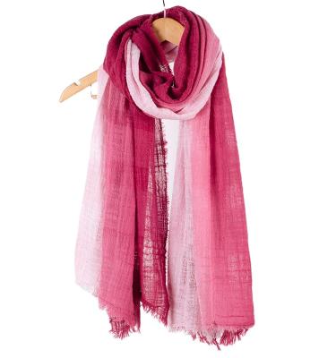 China 2021 Autumn Smooth Cozy 100% Cotton Scarf Shawl for sale