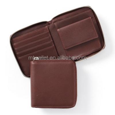 China Leather Mini Women Wallet, Zipper Around Wallet, Small Zippered Wallet for sale