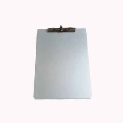 China Silver A4 Metal Enrollment Board Aluminum Medical Clipboard 22.5*34cm for sale