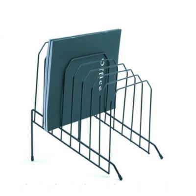 China Metal Desktop Metal Magazine Book Rack Shelf Desktop File Rack for sale