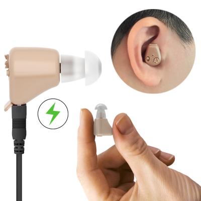 China Hot Selling AXONE Mini Invisible Earphone Earphone Hearing Aid Rechargeable Deaf K-88 Hot Sale Invisible Wearing Cheap Elderly for sale