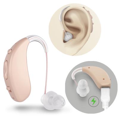 China AXONE Mini Invisible Good Quality Analogue Rechargeable Noise Reduction Hearing Aid Deaf Sound Amplifier A-308 for sale