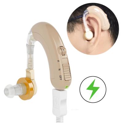 China Best Personal Noise Reduction Hearing Aid Sound Amplifier Audifonos Rechargeable Ear Machine For Deaf Elder C-109 for sale