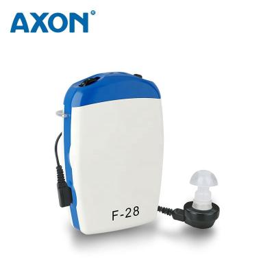 China AXONE Audifonos Personal Sound Amplifier Hearing Loss People Pocket Electronic Analog Deaf Hearing Aid Sale Personal Sound Amplifier F-28 for sale