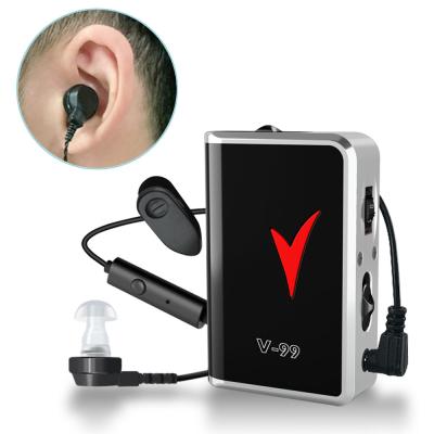 China Hearing Loss People Sound Amplifier Device AXONE V-99 Ear Hearing Aid Earphone Earphone Pocket Hearing Aid For The Deaf for sale